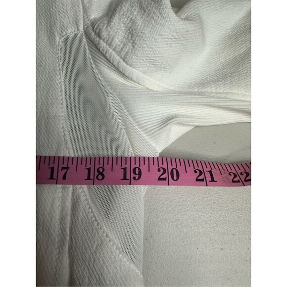 BlankNYC Women's So Icy Cream Asymmetrical Moto Jacket White Large NWT 🛑 - Picture 8 of 10